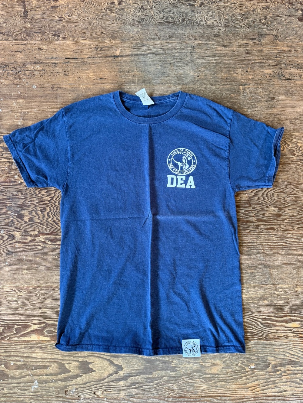 Hanes Blue Short-Sleeve DEA Logo Tee